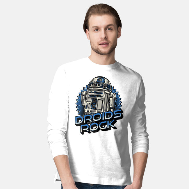 Droids Rock-Mens-Long Sleeved-Tee-glitchygorilla
