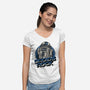 Droids Rock-Womens-V-Neck-Tee-glitchygorilla
