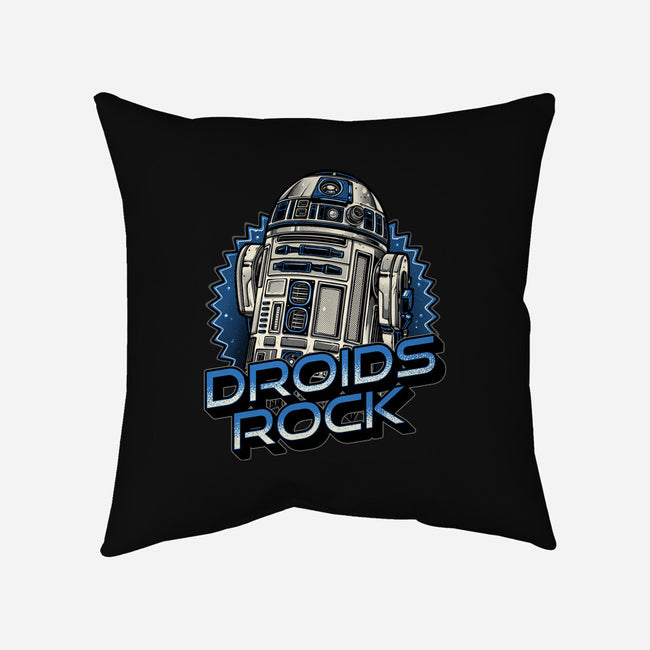 Droids Rock-None-Removable Cover w Insert-Throw Pillow-glitchygorilla