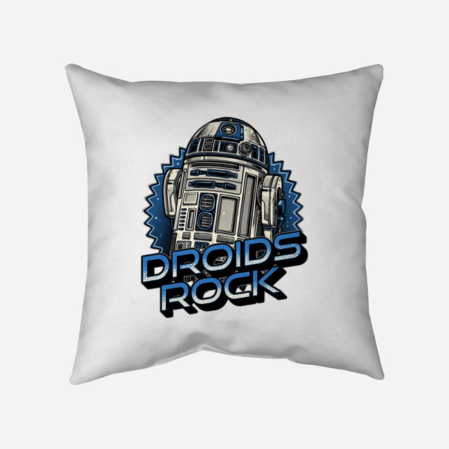 Droids Rock-None-Removable Cover w Insert-Throw Pillow-glitchygorilla