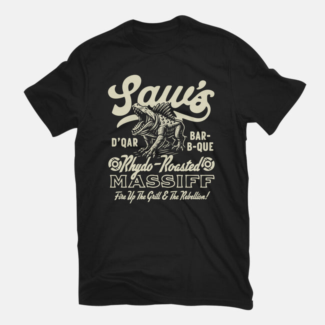Saw's BBQ-Womens-Fitted-Tee-Wheels