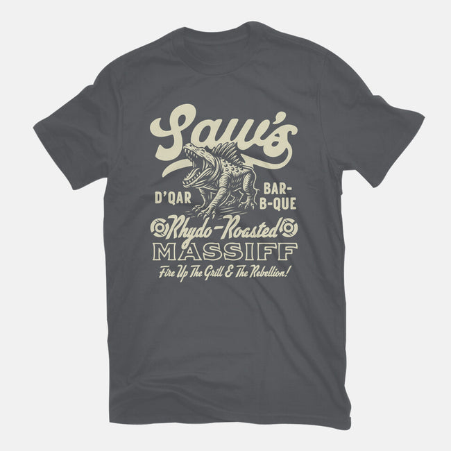 Saw's BBQ-Womens-Fitted-Tee-Wheels