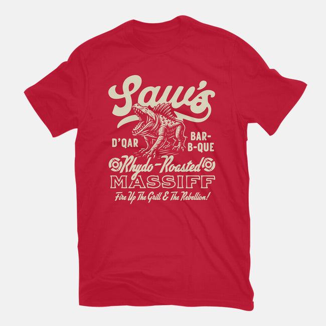 Saw's BBQ-Womens-Fitted-Tee-Wheels