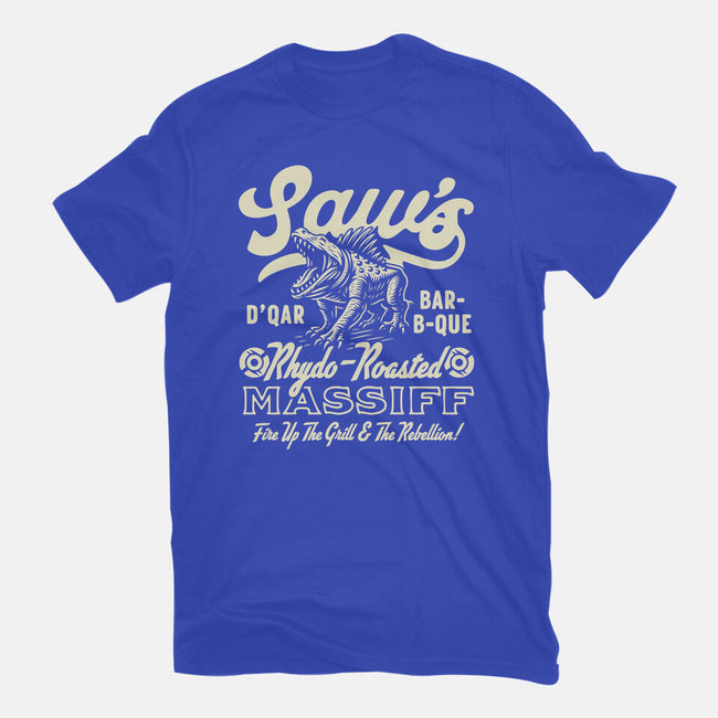 Saw's BBQ-Womens-Fitted-Tee-Wheels