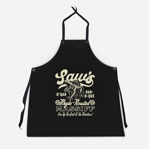 Saw's BBQ-Unisex-Kitchen-Apron-Wheels