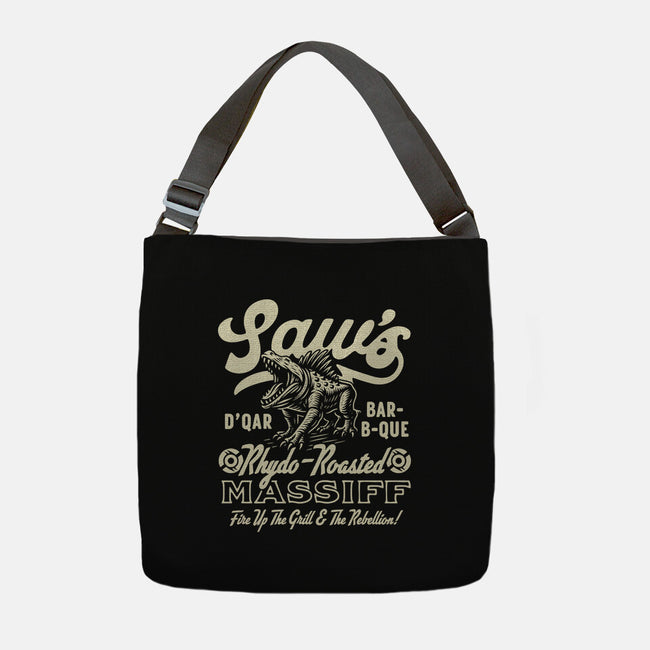 Saw's BBQ-None-Adjustable Tote-Bag-Wheels