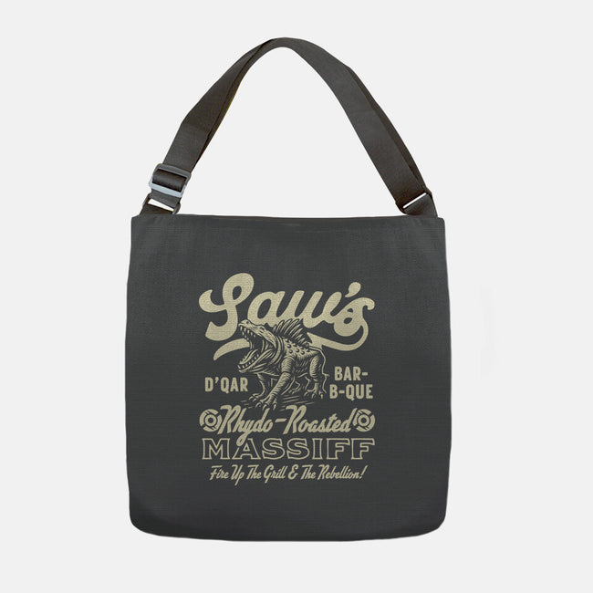 Saw's BBQ-None-Adjustable Tote-Bag-Wheels