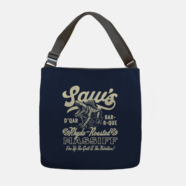 Saw's BBQ-None-Adjustable Tote-Bag-Wheels