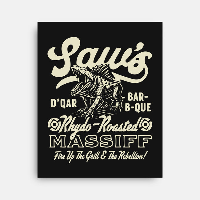 Saw's BBQ-None-Stretched-Canvas-Wheels