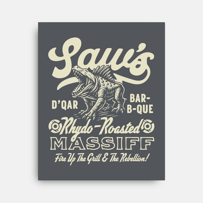 Saw's BBQ-None-Stretched-Canvas-Wheels