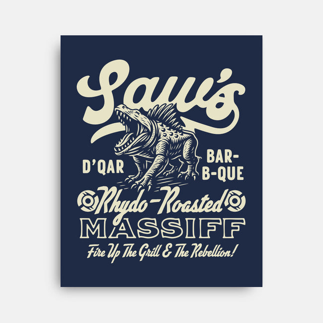 Saw's BBQ-None-Stretched-Canvas-Wheels