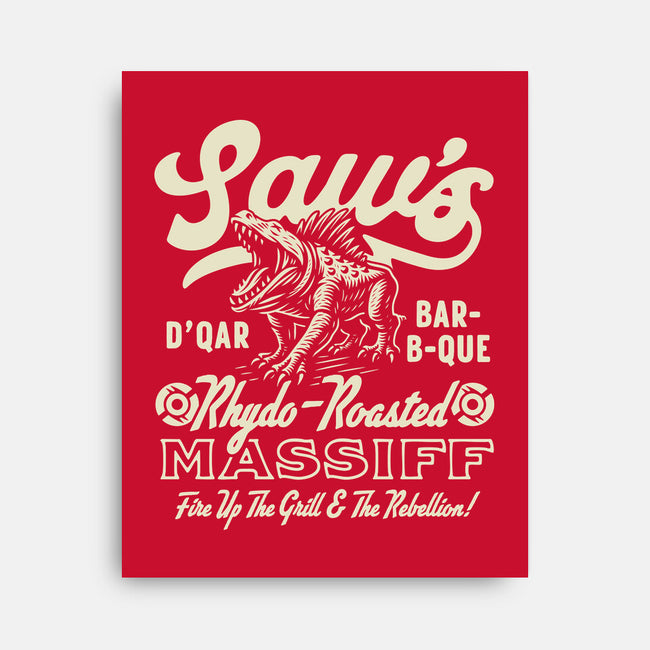 Saw's BBQ-None-Stretched-Canvas-Wheels