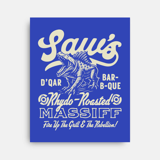 Saw's BBQ-None-Stretched-Canvas-Wheels