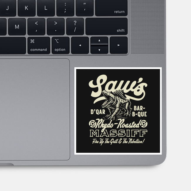 Saw's BBQ-None-Glossy-Sticker-Wheels