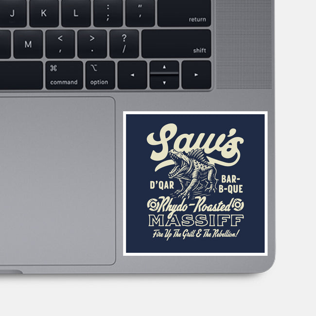 Saw's BBQ-None-Glossy-Sticker-Wheels