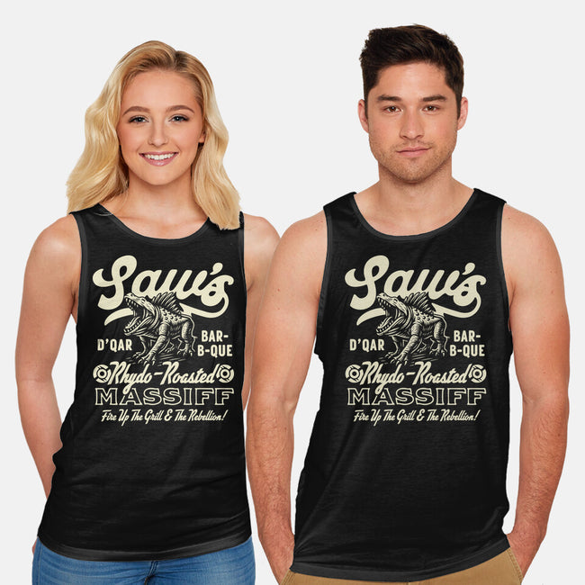 Saw's BBQ-Unisex-Basic-Tank-Wheels
