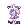 I Will Cut You Into Pieces-Womens-Fitted-Tee-koalastudio
