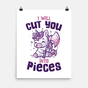 I Will Cut You Into Pieces-None-Matte-Poster-koalastudio