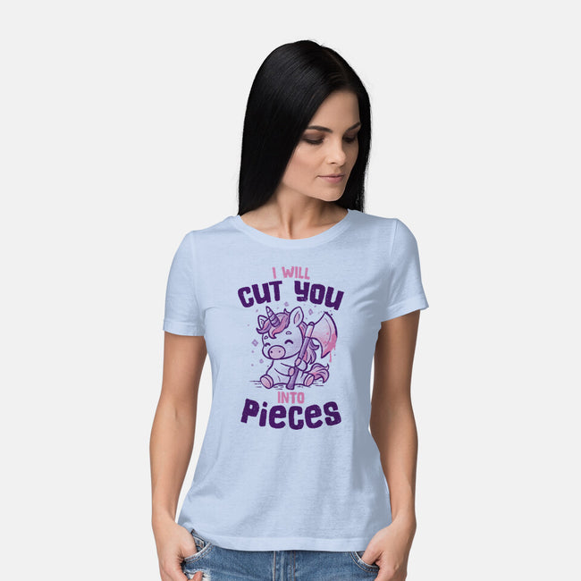 I Will Cut You Into Pieces-Womens-Basic-Tee-koalastudio