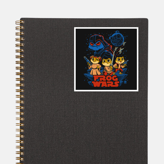 Frog Wars-None-Glossy-Sticker-worlddominationforcats