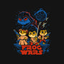 Frog Wars-Womens-Fitted-Tee-worlddominationforcats