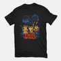 Frog Wars-Womens-Fitted-Tee-worlddominationforcats