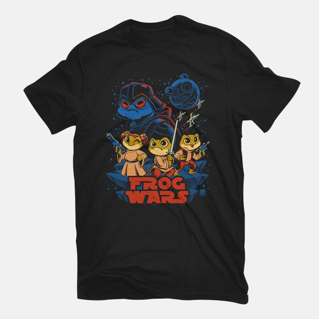 Frog Wars-Unisex-Basic-Tee-worlddominationforcats
