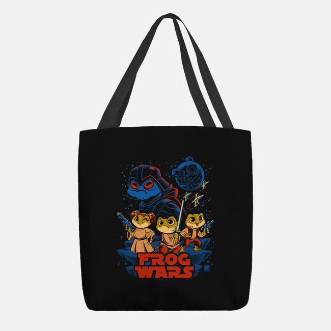Frog Wars-None-Basic Tote-Bag-worlddominationforcats