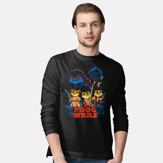Frog Wars-Mens-Long Sleeved-Tee-worlddominationforcats