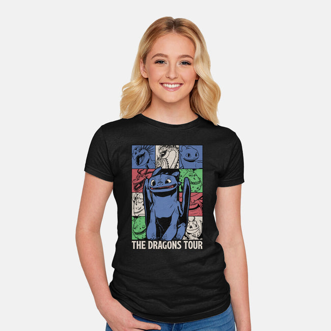 Dragons Tour Movie-Womens-Fitted-Tee-Studio Mootant