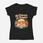 The Future's So Bright-Womens-V-Neck-Tee-Nemons