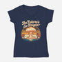 The Future's So Bright-Womens-V-Neck-Tee-Nemons