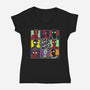 The Spider-man Bunch-Womens-V-Neck-Tee-turborat14