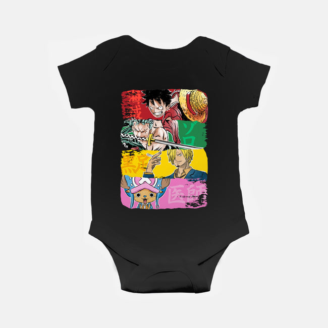 Pirate Brushstrokes-Baby-Basic-Onesie-DrMonekers