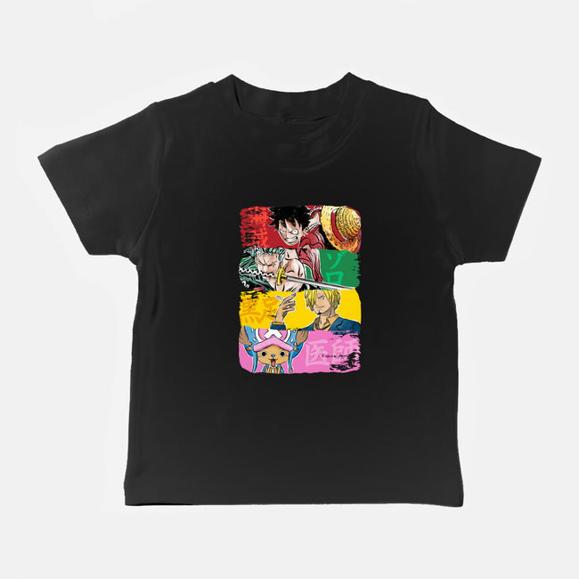 Pirate Brushstrokes-Baby-Basic-Tee-DrMonekers