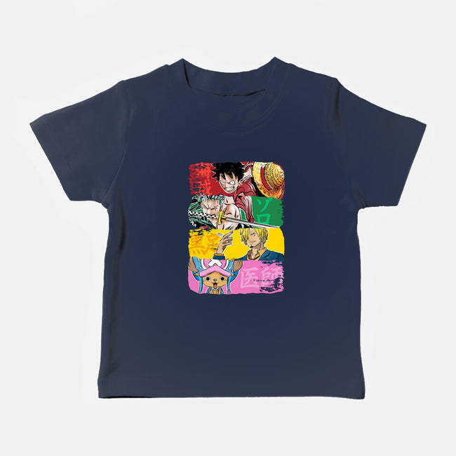 Pirate Brushstrokes-Baby-Basic-Tee-DrMonekers