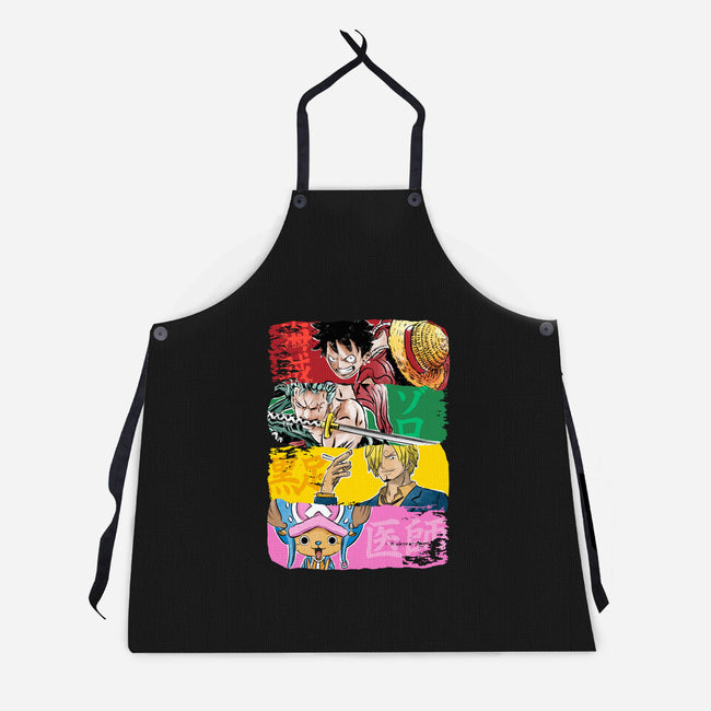 Pirate Brushstrokes-Unisex-Kitchen-Apron-DrMonekers