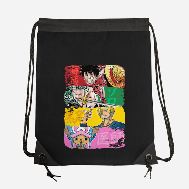 Pirate Brushstrokes-None-Drawstring-Bag-DrMonekers