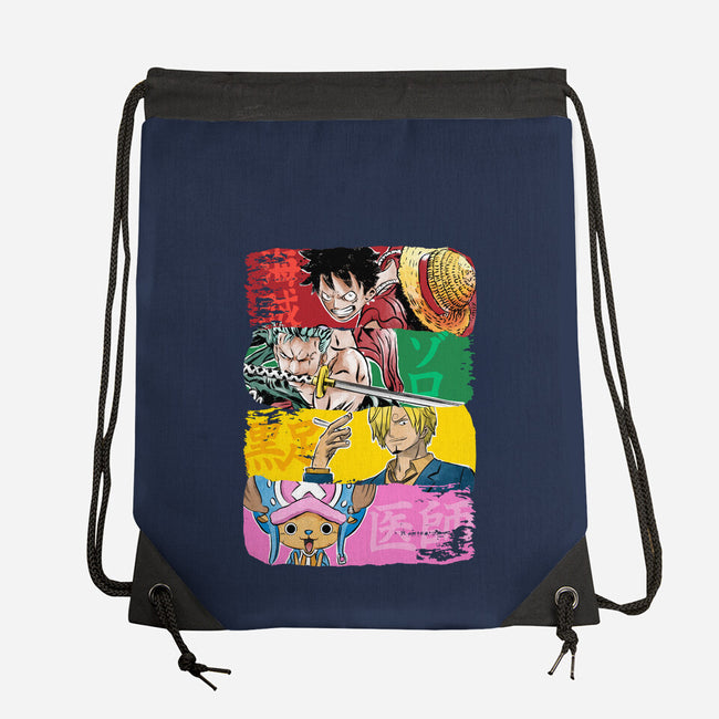 Pirate Brushstrokes-None-Drawstring-Bag-DrMonekers