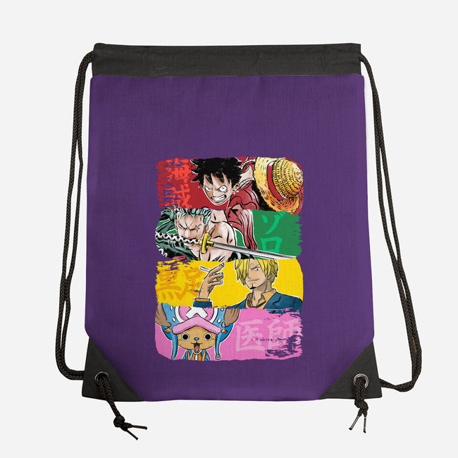 Pirate Brushstrokes-None-Drawstring-Bag-DrMonekers
