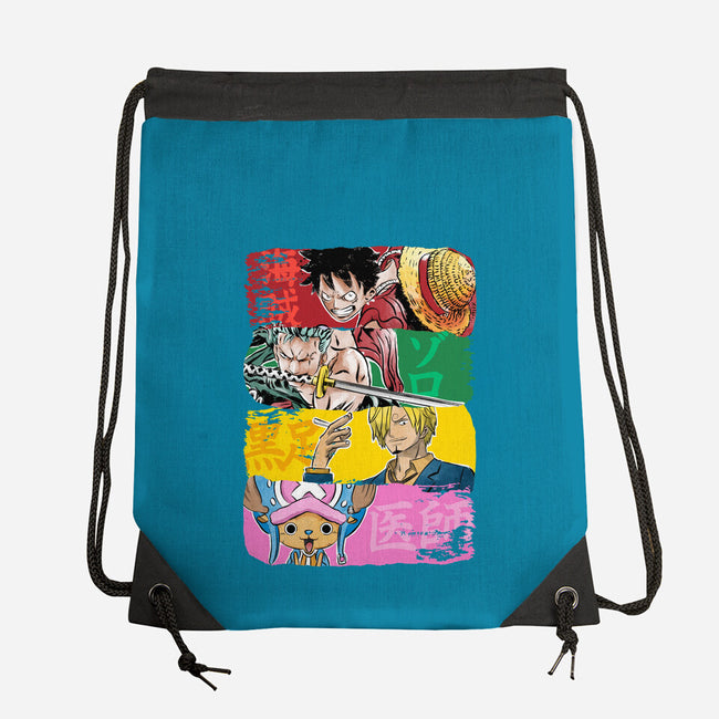 Pirate Brushstrokes-None-Drawstring-Bag-DrMonekers