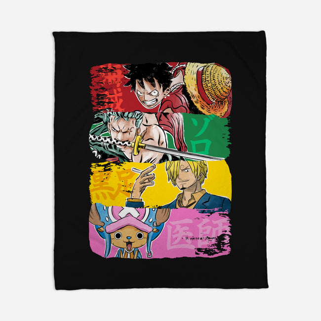 Pirate Brushstrokes-None-Fleece-Blanket-DrMonekers