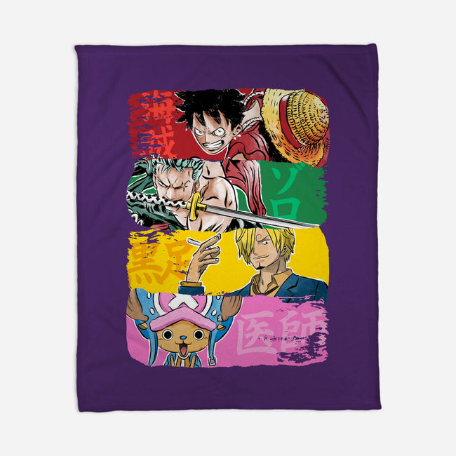 Pirate Brushstrokes-None-Fleece-Blanket-DrMonekers
