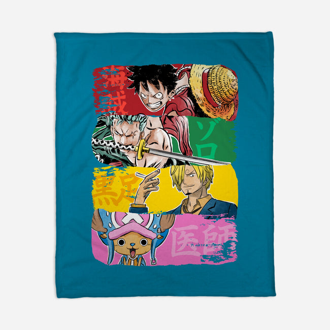 Pirate Brushstrokes-None-Fleece-Blanket-DrMonekers