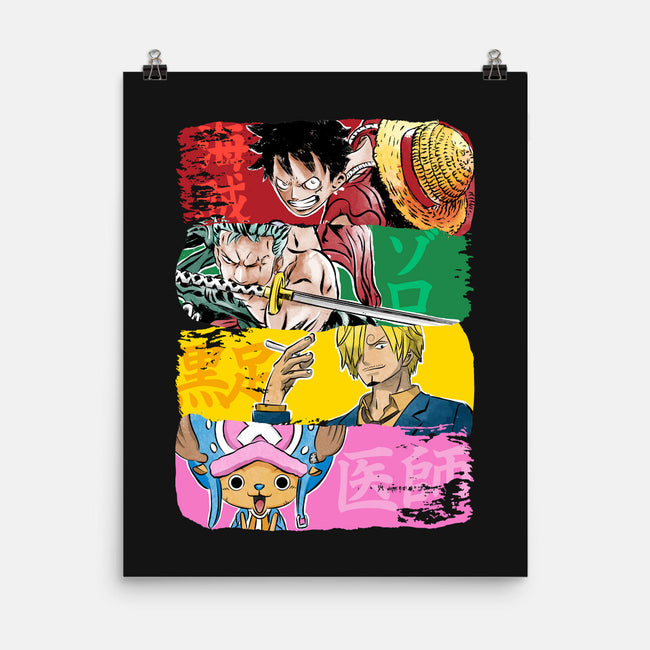 Pirate Brushstrokes-None-Matte-Poster-DrMonekers