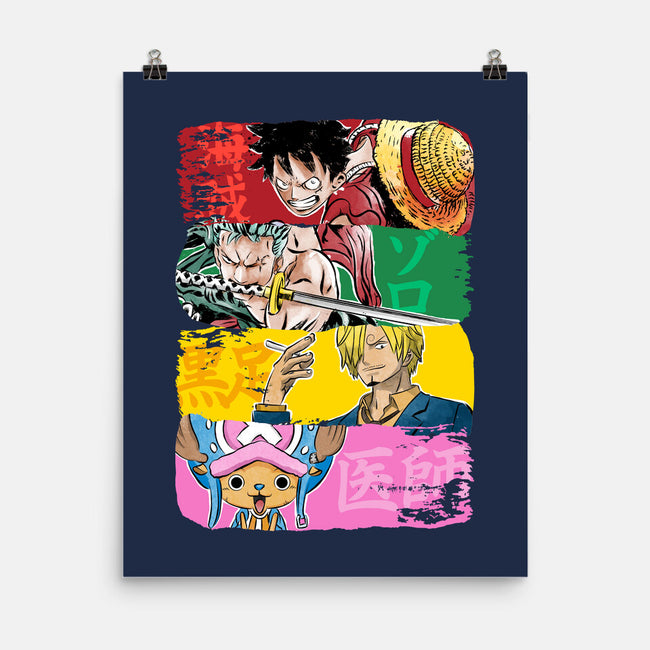 Pirate Brushstrokes-None-Matte-Poster-DrMonekers