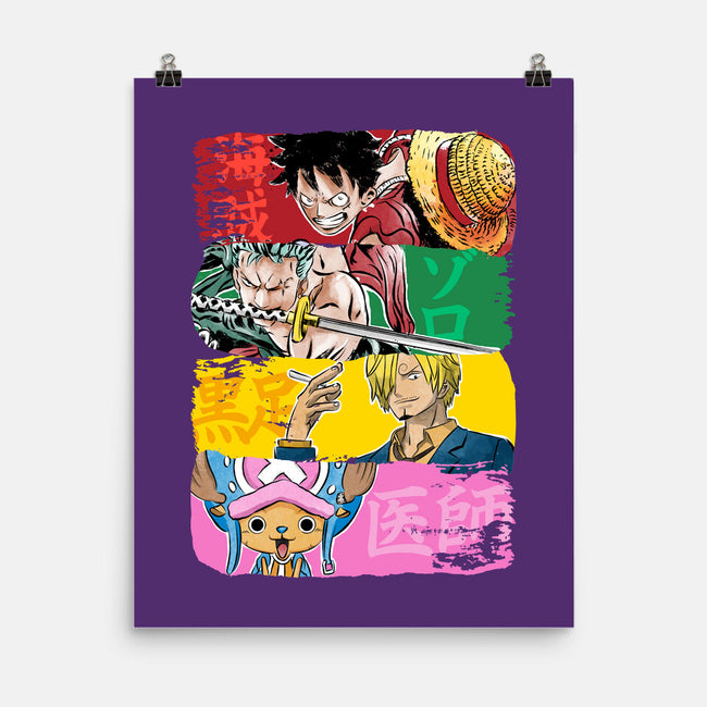 Pirate Brushstrokes-None-Matte-Poster-DrMonekers