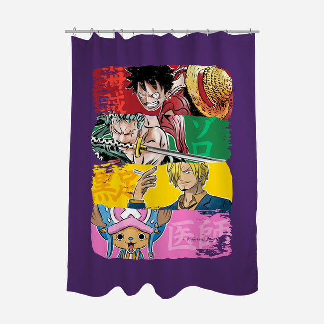 Pirate Brushstrokes-None-Polyester-Shower Curtain-DrMonekers