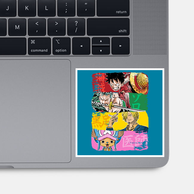 Pirate Brushstrokes-None-Glossy-Sticker-DrMonekers