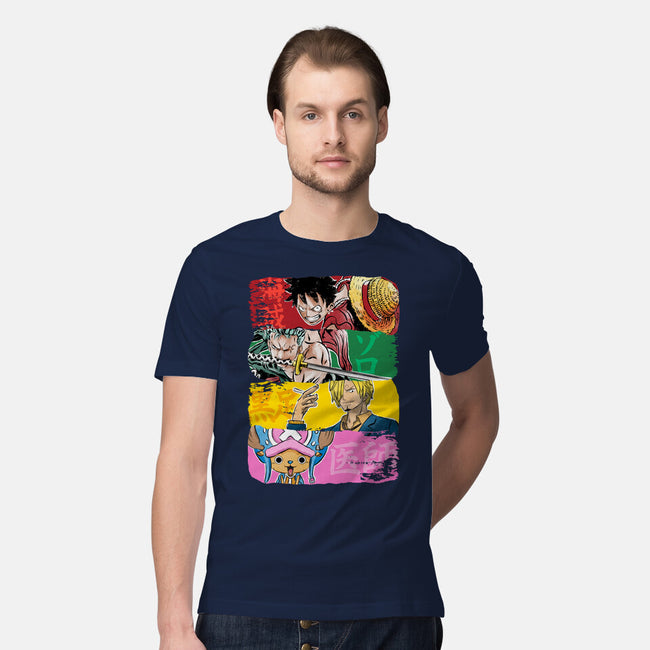 Pirate Brushstrokes-Mens-Premium-Tee-DrMonekers